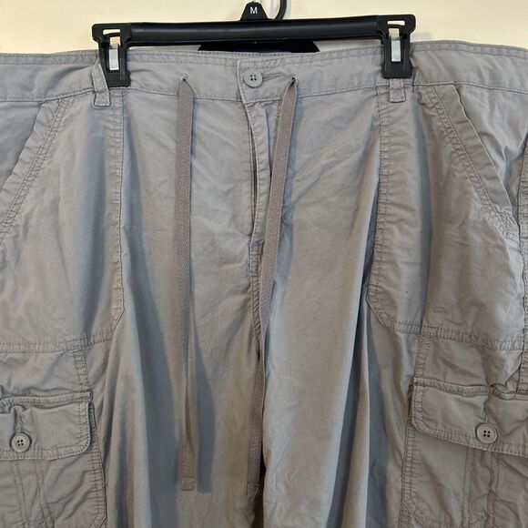 Lot of 2 St Johns Bay Women 24W Blue & Black  Capri MidRise Adj Drawstrings - Picture 10 of 14